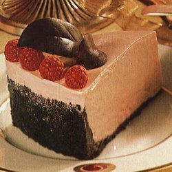 Frozen White Chocolate and Raspberry Mousse Torte