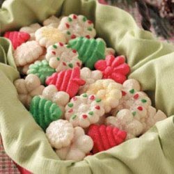 Holiday Spritz Cookies