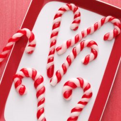 Pulled Taffy Candy Canes