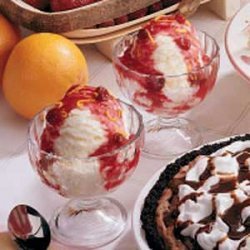 Cranberry Orange Sundaes