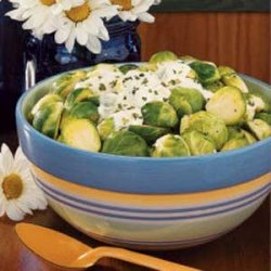 Sprouts with Sour Cream