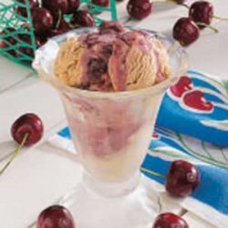 Cherry Cappuccino Sundaes