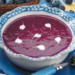 Chilled Blueberry Soup