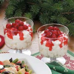 Snowy Cherry Trifles