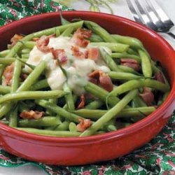 Beans with Celery Bacon Sauce