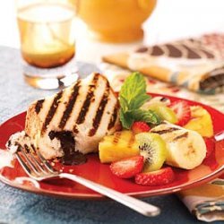 Grilled Cake and Fruit