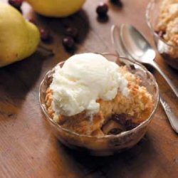 Cranberry Pear Cobblers