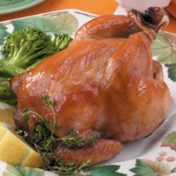 Apple-Glazed Cornish Hens