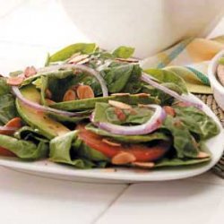 Almond Spinach Salad