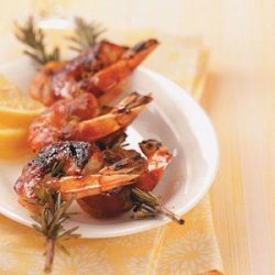 Shrimp on Rosemary Skewers