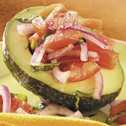 Tomato-Stuffed Avocados