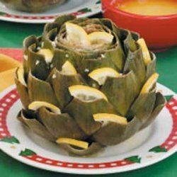 Lemon-Studded Artichokes