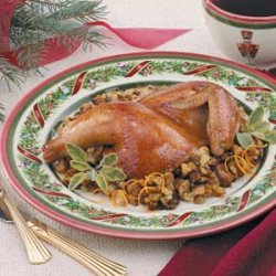 Cornish Hen with Orange Stuffing