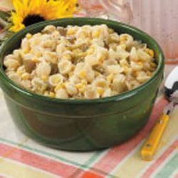 Parmesan Pasta and Corn