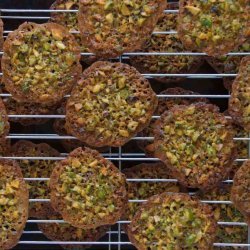 Pistachio Orange Lace Cookies