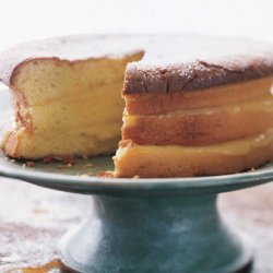 Meyer Lemon Cake with Lavender Cream