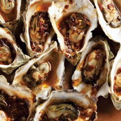 Wood-Grilled Oysters in Chipotle Vinaigrette