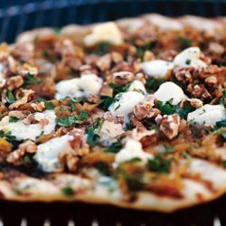 Caramelized-Onion and Gorgonzola Grilled Pizza