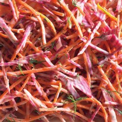 Candy-Stripe Beet and Carrot Slaw