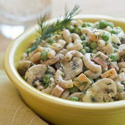 Macaroni Salad with Peas and Ham