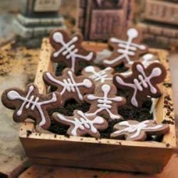 Chocolate Skeleton Cookies