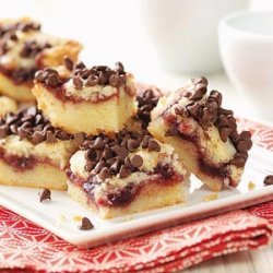 Chocolate Chip Raspberry Bars