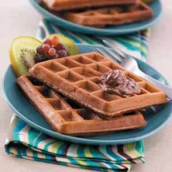 Pecan Chocolate Waffles