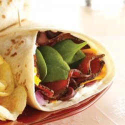 Spinach Pastrami Wraps