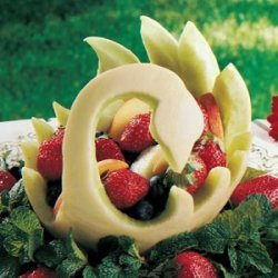 Melon Swan Fruit Bowl