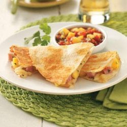 Ham & Mango Quesadillas