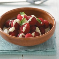 Berries with Vanilla Custard for Two