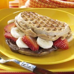 Nutty Waffle Sandwiches