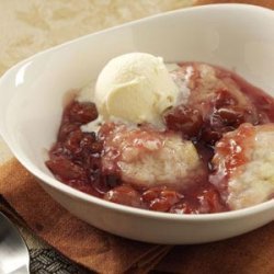 Amaretto Cherries with Dumplings