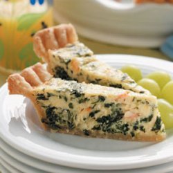 Crab and Spinach Quiche