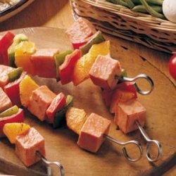 Orange Ham Kabobs