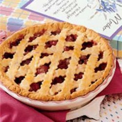 Rhubarb Raspberry Pie