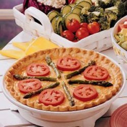 Asparagus Tomato Quiche