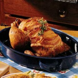 Roasted Chicken with Brown Gravy