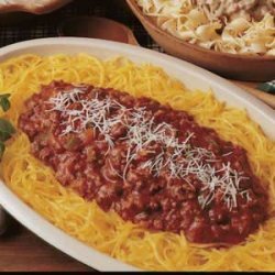 Spaghetti Squash with Meat Sauce