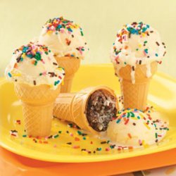 Brownie Ice Cream Cones