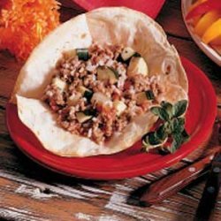 Zucchini Picadillo Sandwich