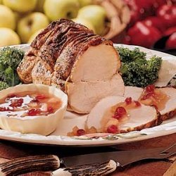 Pork Roast with Apple Topping