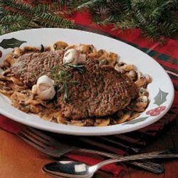 Mushroom Cubed Steaks