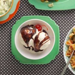 Fast Fudge Sundaes