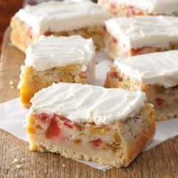 Rhubarb Custard Bars