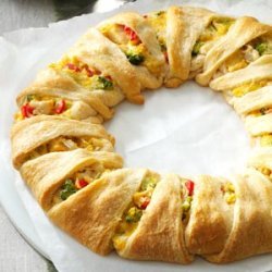 Chicken Crescent Wreath