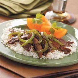 Gingered Pepper Steak