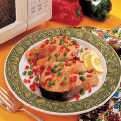 Confetti Salmon Steaks