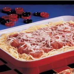 Three-Cheese Spaghetti Bake