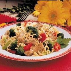 Curly Noodle Pork Supper